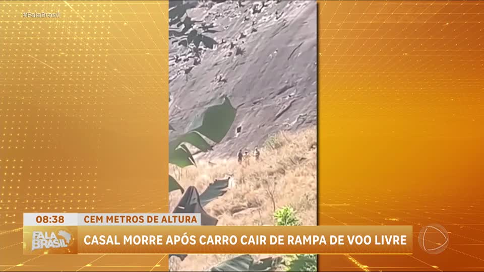 Casal é encontrado morto após carro cair de rampa de voo livre no ES