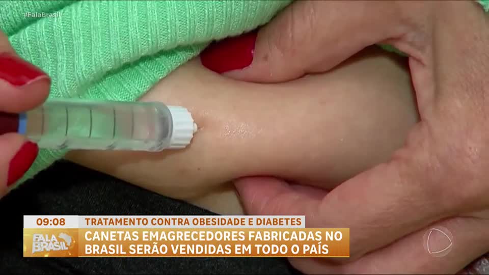 Canetas emagrecedoras fabricadas no Brasil chegam a grandes redes de farmácias