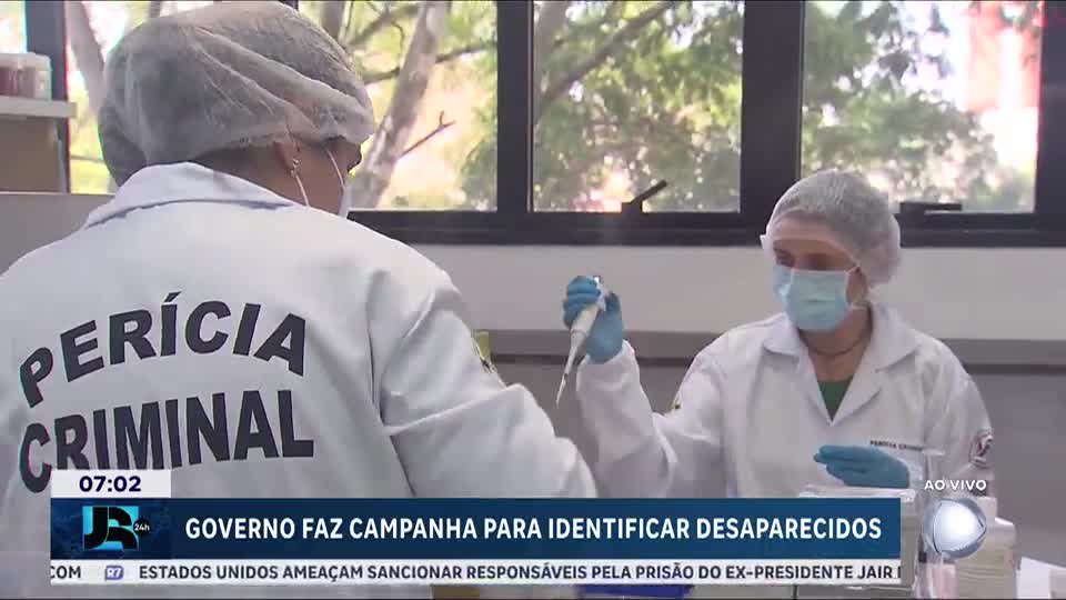 Governo lança campanha de coleta de DNA de familiares de pessoas desaparecidas
