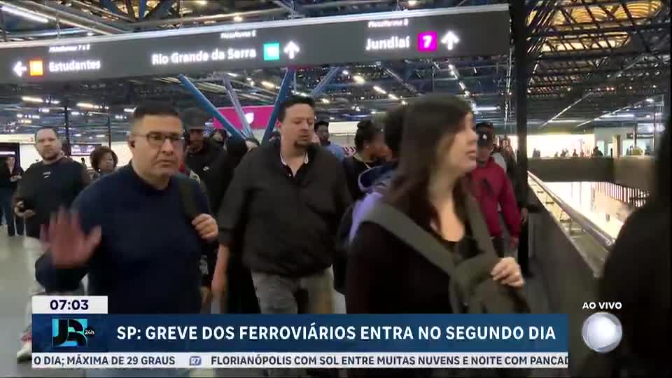Greve dos ferroviários da CPTM entra no segundo dia em São Paulo