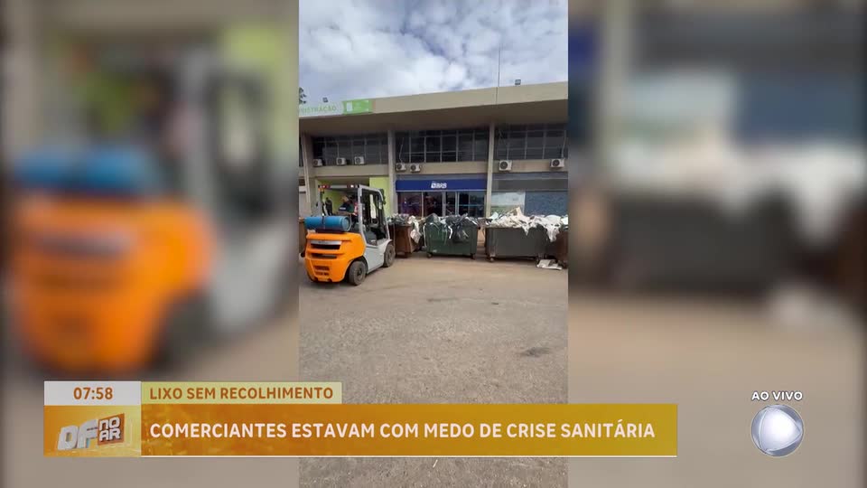 Comerciantes denunciam falta de coleta de lixo no Ceasa, em Brasília