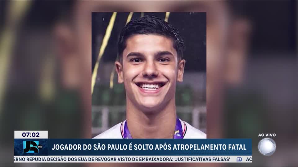 Jogador do São Paulo é solto após atropelar e matar idoso
