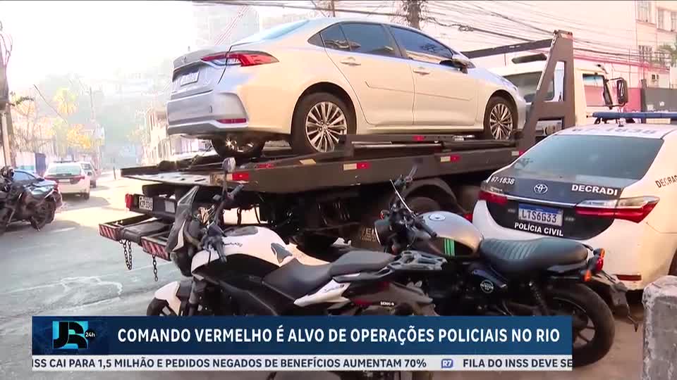 Polícias Civil e Militar realizam operação contra o Comando Vermelho em comunidades do Rio