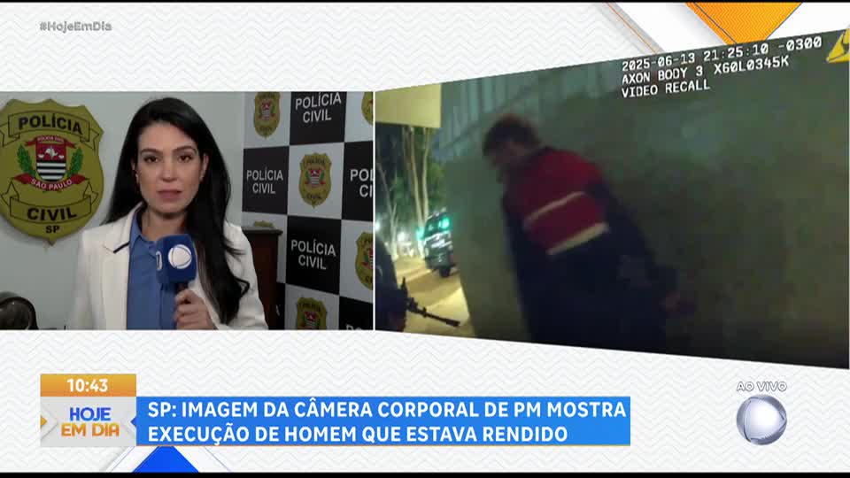 Imagem da câmera corporal de policial militar mostra execução de homem que estava rendido