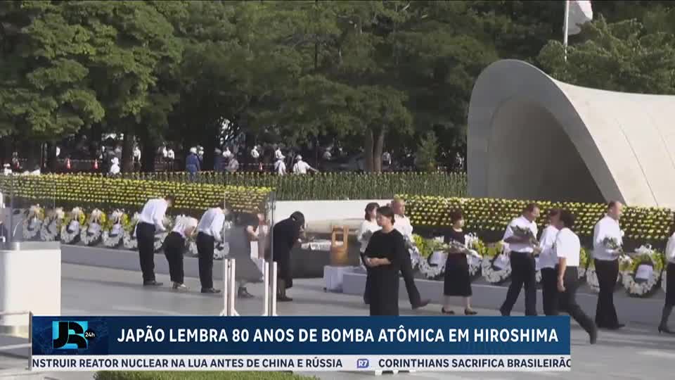 Japão relembra os 80 anos de bomba atômica em Hiroshima