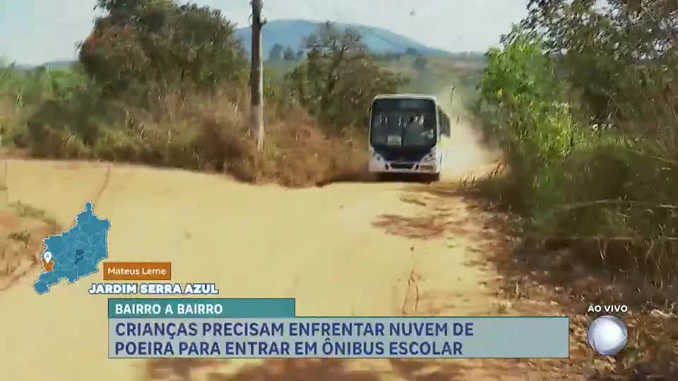 Bairro a Bairro: poeira e falta de asfalto afetam moradores há 50 anos em Mateus Leme (MG)