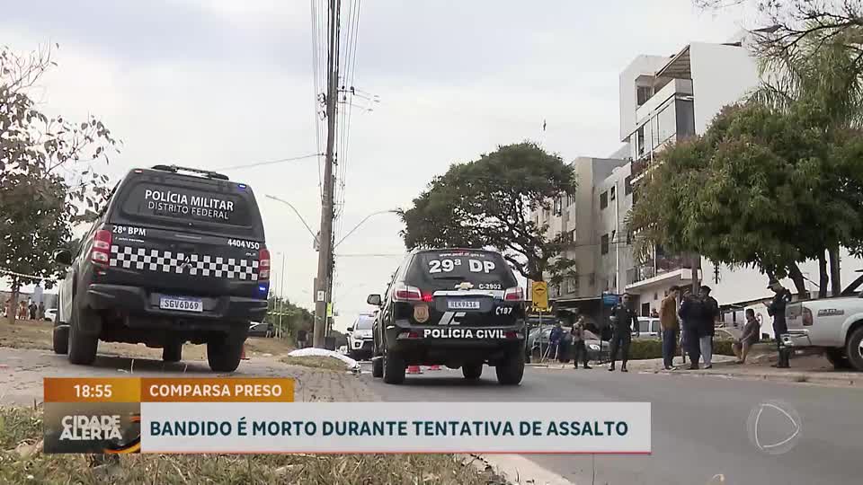 Tentativa de assalto termina com um suspeito morto e outro preso no Riacho Fundo (DF)