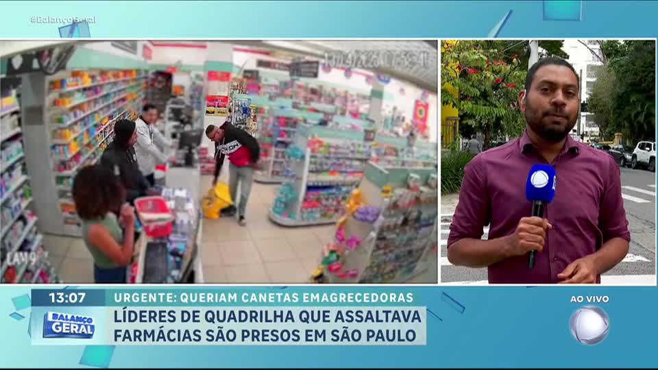 Polícia prende líderes de quadrilha responsável por assaltos a farmácias em São Paulo