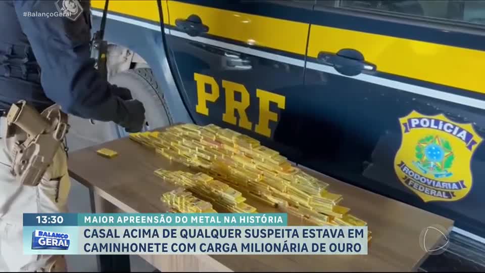 Polícia realiza maior apreensão de ouro da história do Brasil em Roraima