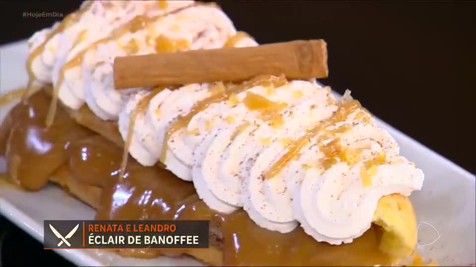 Charlotte de banana e éclair de banoffee marcam o Desafio Final da Batalha das Receitas