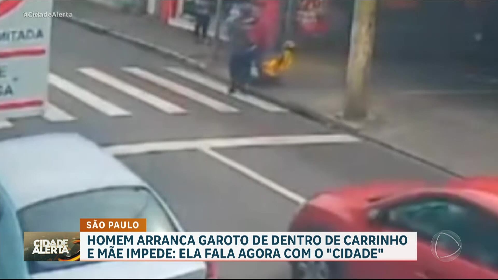 Mãe impede que o filho de 5 anos seja sequestrado no meio da rua em São Paulo