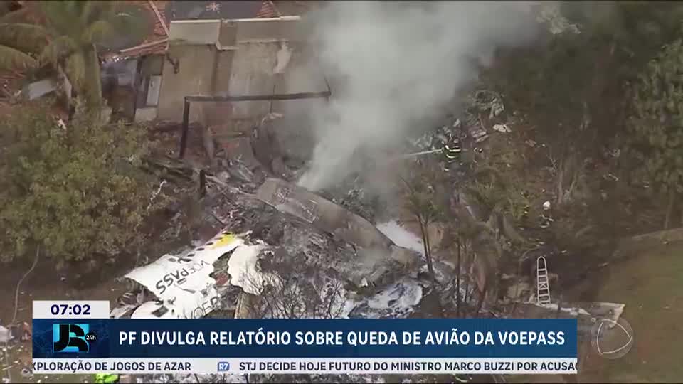 Polícia Federal divulga relatório sobre queda de avião da Voepass nesta quinta-feira (6)