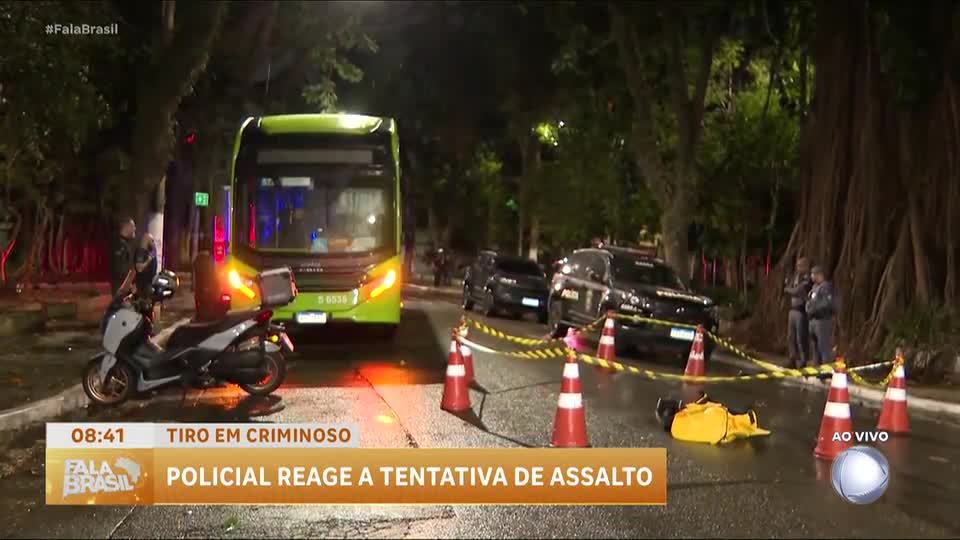 Policial reage a assalto e atira em criminoso disfarçado de entregador