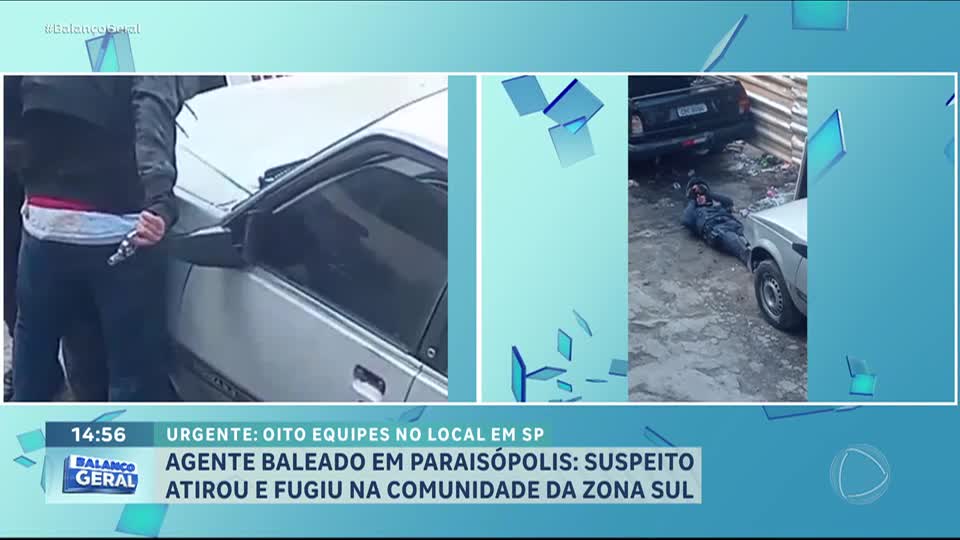 Policial é baleado no pescoço e suspeito é procurado por agentes em Paraisópolis, na zona sul de SP