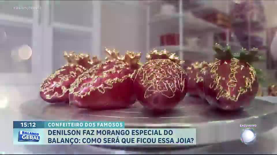Exclusivo: confeiteiro das celebridades faz morango do amor especial que custa R$ 2 mil