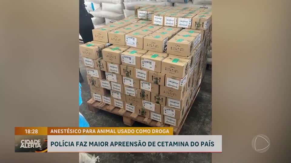 Polícia faz maior apreensão de cetamina do país