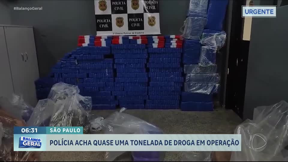 Polícia Civil apreende mais de 600 quilos de drogas em Diadema