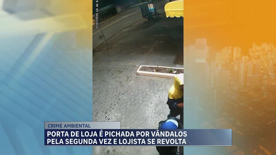 Loja de Belo Horizonte tem fachada pichada pela segunda vez desde dezembro