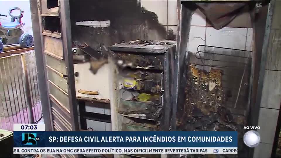 Defesa Civil de SP reforça alerta sobre cuidados para evitar incêndios no inverno