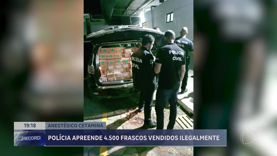 Megaoperação apreende 4.500 frascos de cetamina vendidos ilegalmente