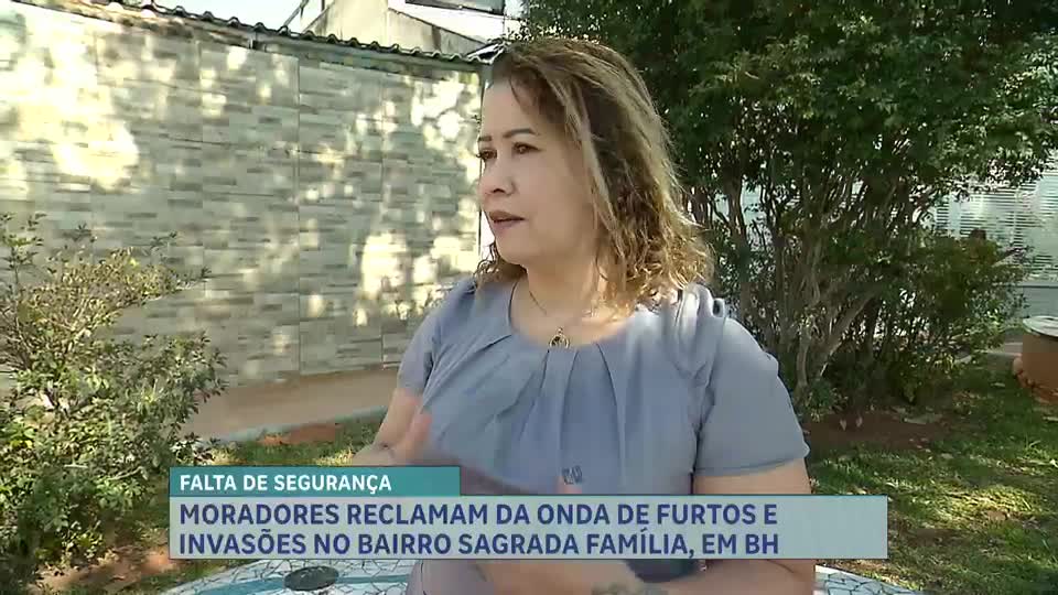 Moradores denunciam onda de furtos e invasões no bairro Sagrada Família, em BH