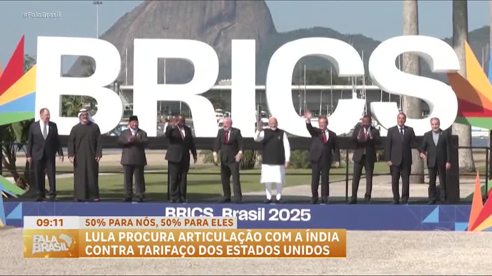Lula procura articulação com a Índia contra tarifaço dos EUA
