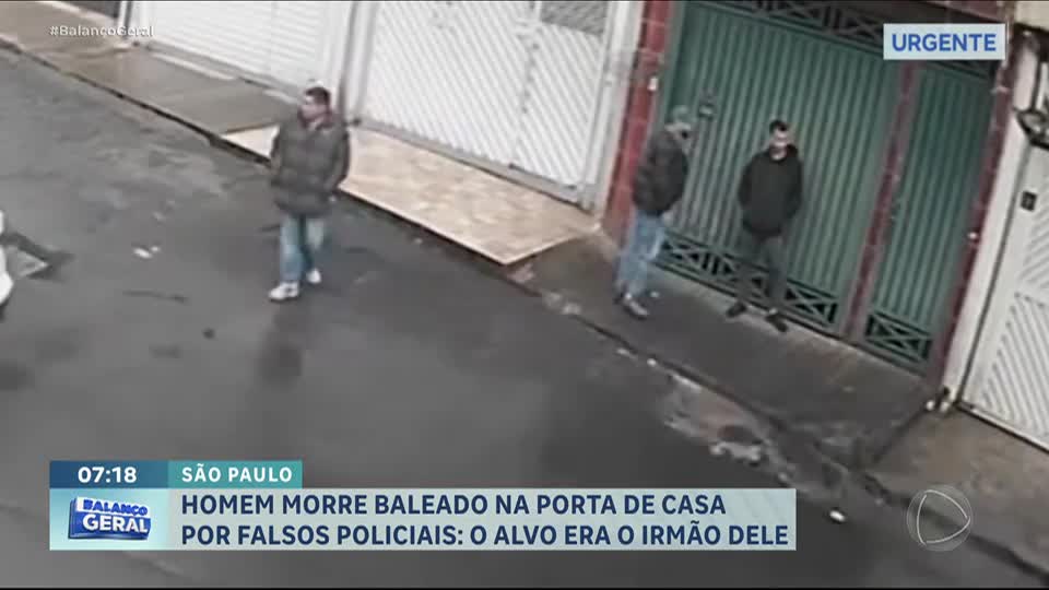 Falsos policiais matam comerciante na porta de casa em SP