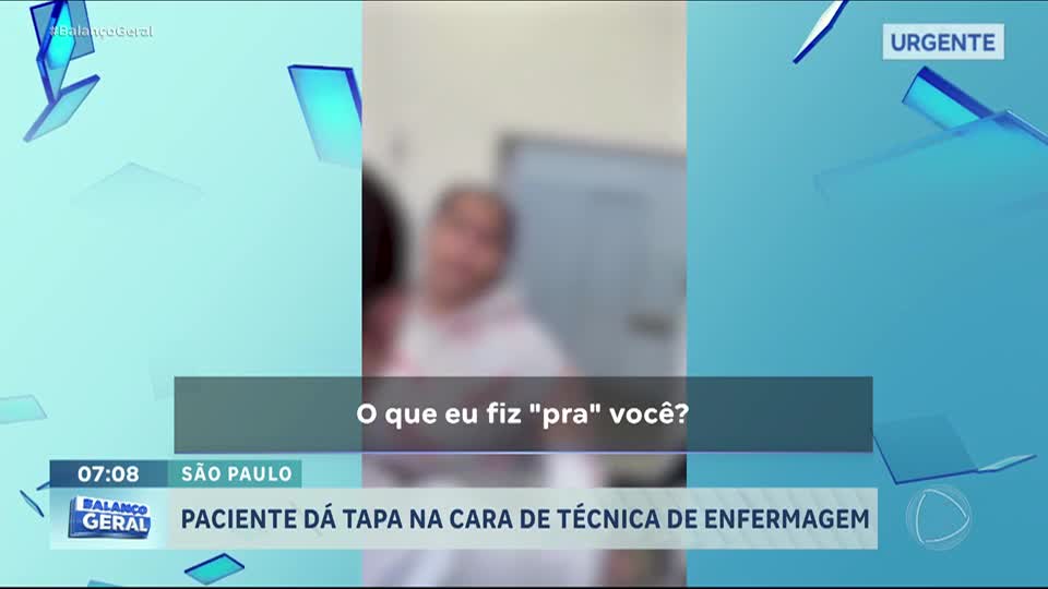 Paciente agride técnica de enfermagem durante atendimento