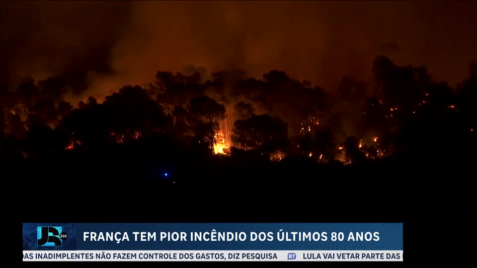 França tem pior incêndio florestal dos últimos 80 anos