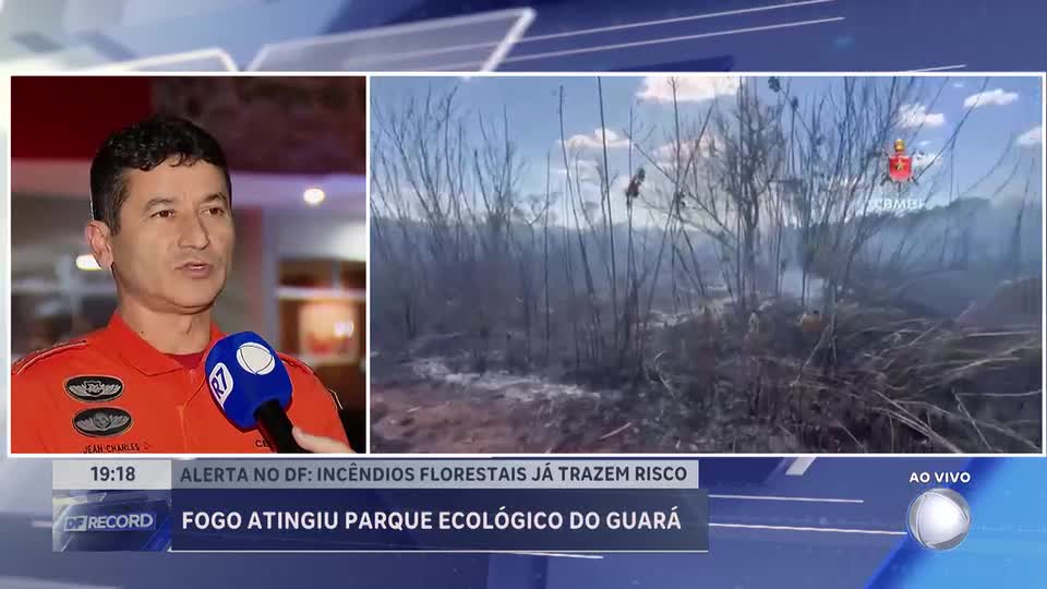 Queimadas florestais preocupam no Distrito Federal com incêndio em parque ecológico