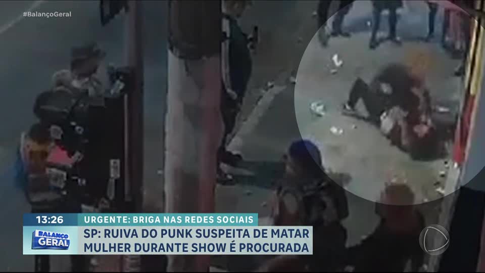 Ruiva do punk é procurada por morte durante show em SP