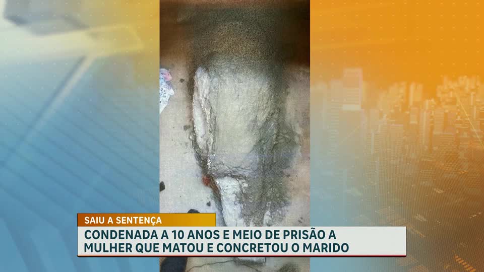 Mulher é sentenciada a 10 anos de prisão por matar e concretar corpo do marido em BH