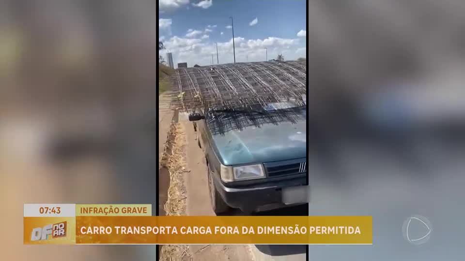 Motorista é flagrado com carga excedente no DF; veja regras para transporte