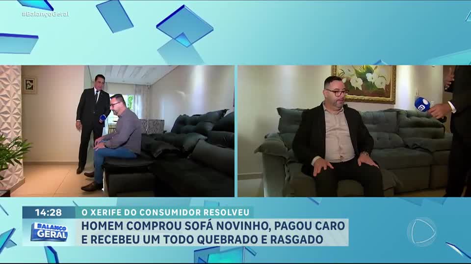 Xerife do Consumidor: Jorge Wilson verifica se loja de sofás cumpriu promessa em Santo André (SP)