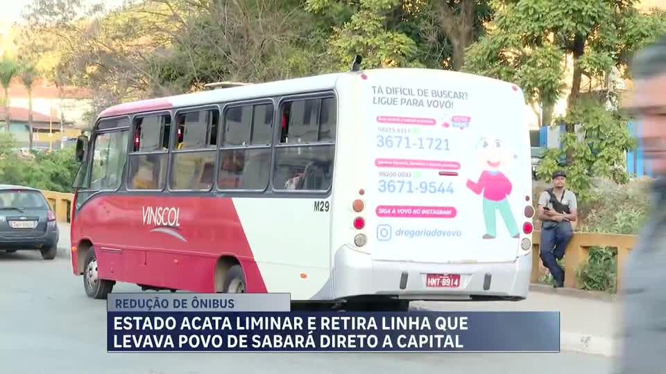 Linha de ônibus que ligava Sabará (MG) a Belo Horizonte é suspensa por decisão judicial