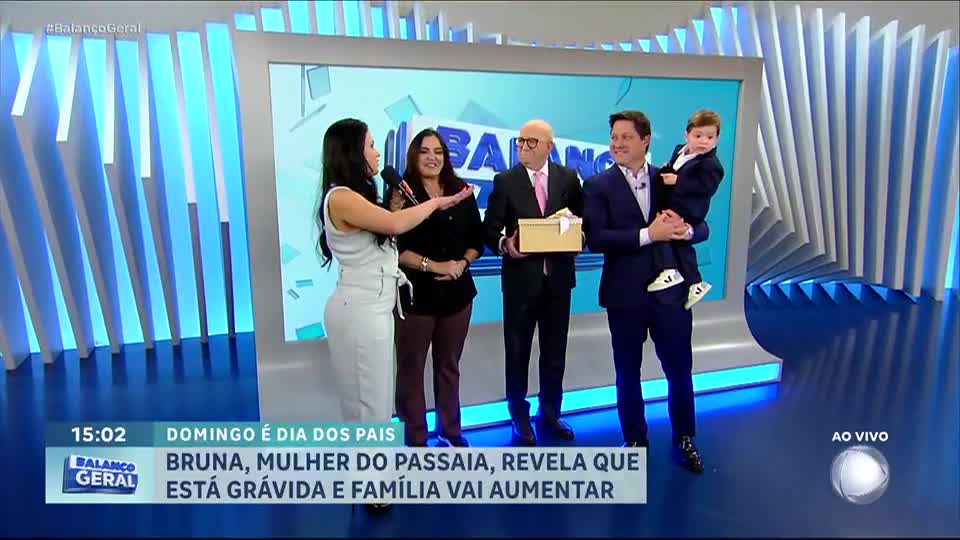 Passaia anuncia no Balanço Geral que vai ser pai novamente