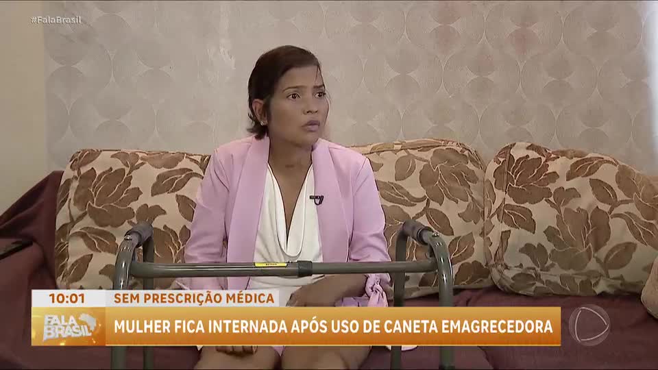 Mulher é internada após usar caneta emagrecedora sem prescrição médica