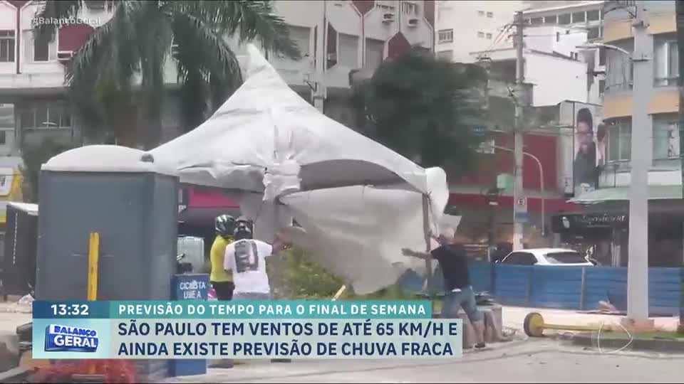 Defesa Civil mantém alerta para rajadas de vento e chuvas em SP