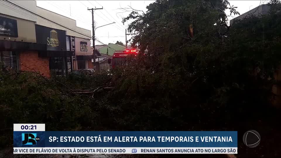 São Paulo permanece em alerta para temporais e ventos de até 100 km/h