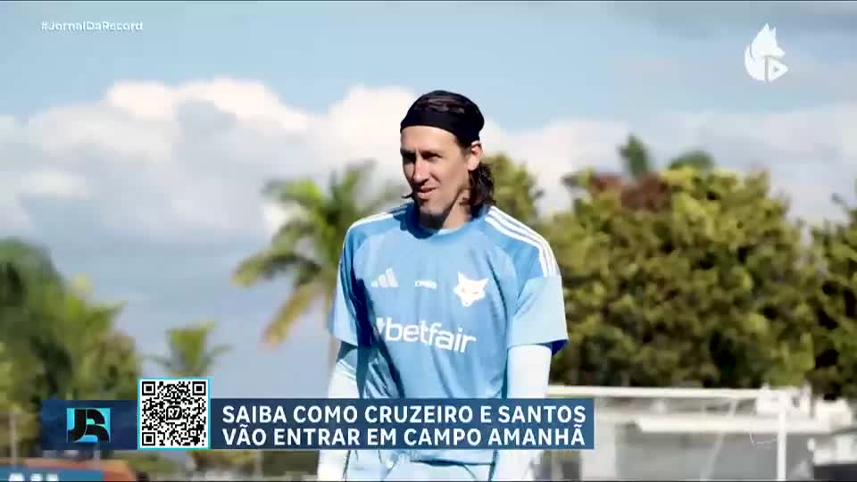 Cruzeiro e Santos se enfrentam neste domingo (9) com transmissão da RECORD