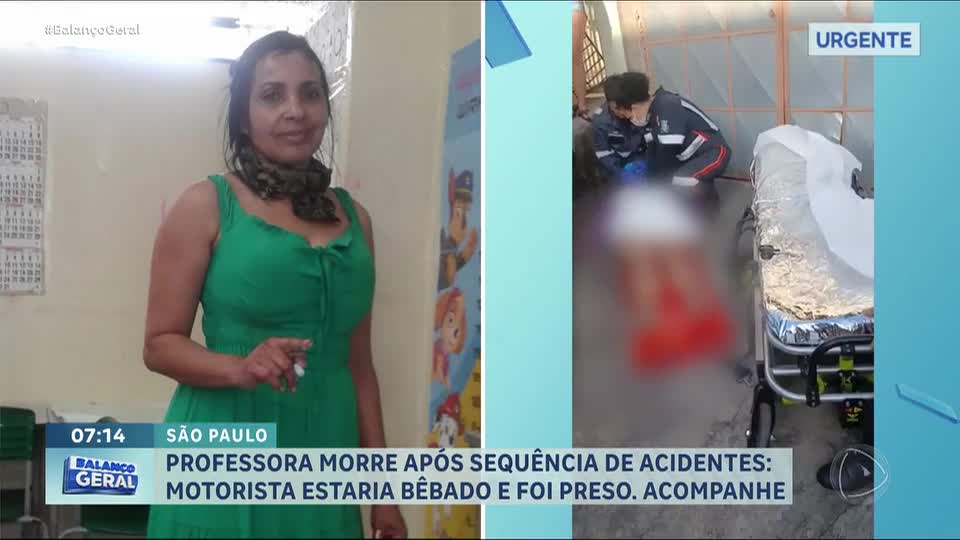 Professora morre atropelada por motorista bêbado em Itapecerica da Serra, na Grande São Paulo