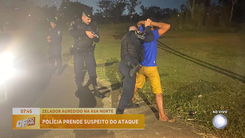 Homem que agrediu zelador na Asa Norte (DF) é preso