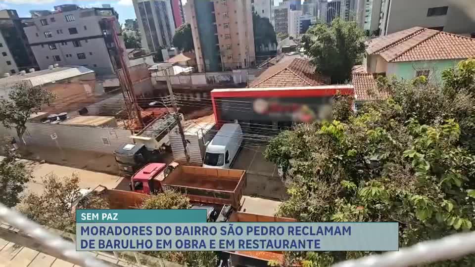 Obra e restaurante são alvos de queixas por barulho fora de horário comercial em BH