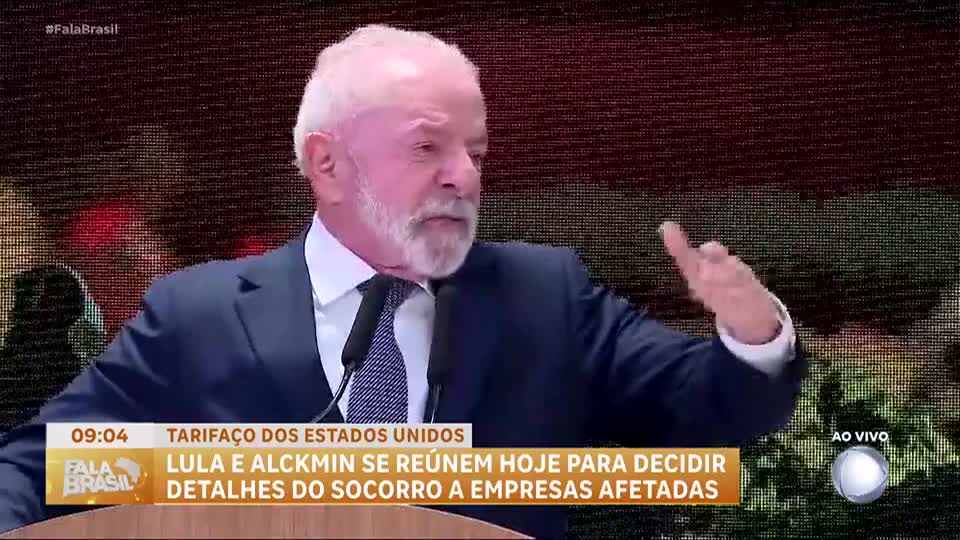Lula e Alckmin definem nesta segunda (11) pacote de socorro a empresas afetadas por tarifas dos EUA