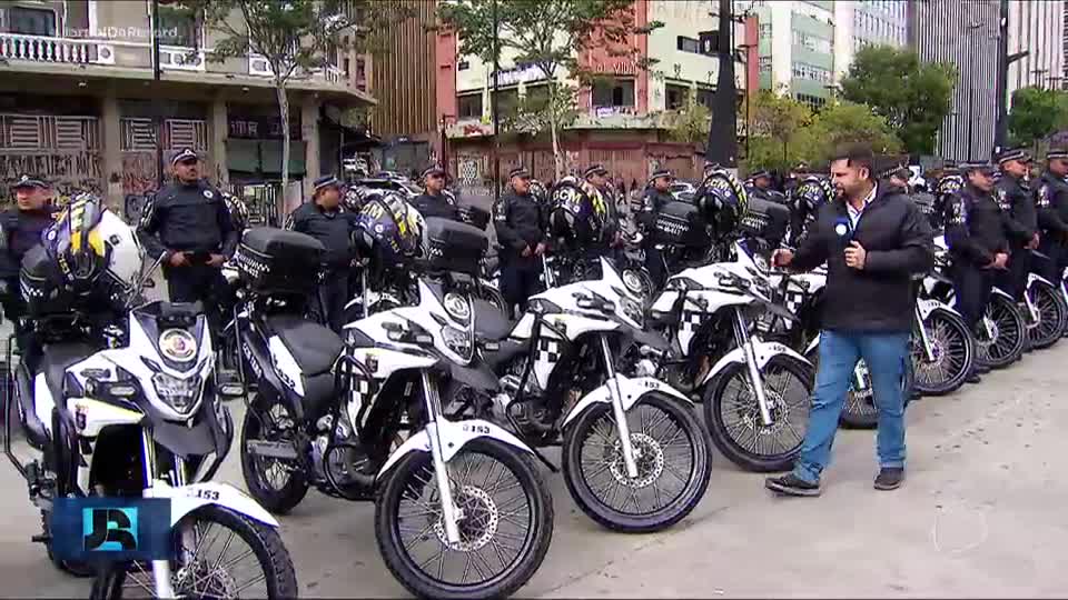 Motos da Guarda Municipal e da Polícia Militar de SP vão receber câmeras para identificar placas clo