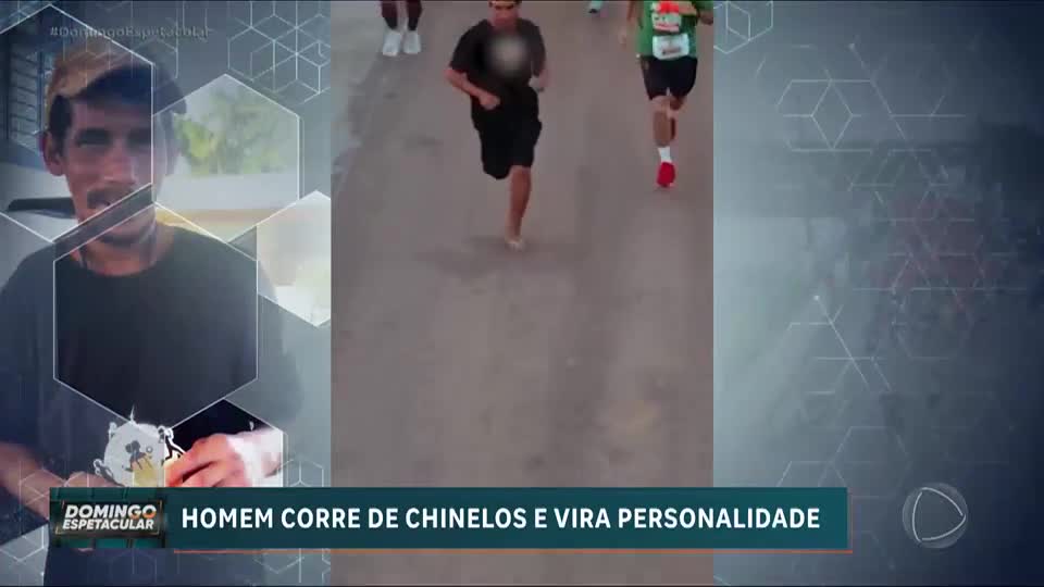 Homem participa de corrida usando chinelos e viraliza nas redes sociais