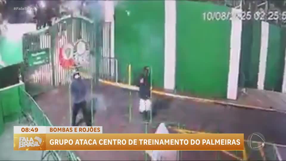 CT do Palmeiras é alvo de ataque com fogos de artifício em São Paulo