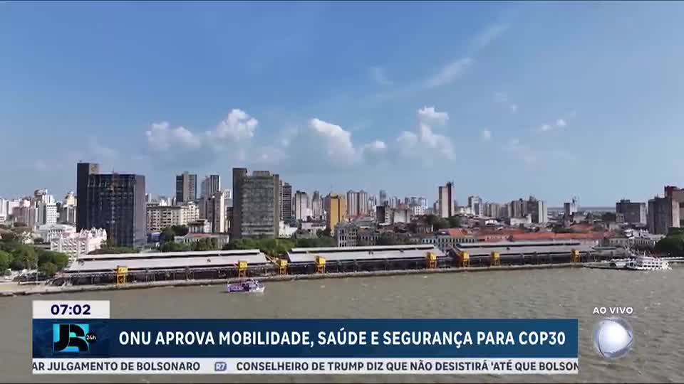 ONU aprova planos de segurança, mobilidade e saúde para a COP30 em Belém (PA)