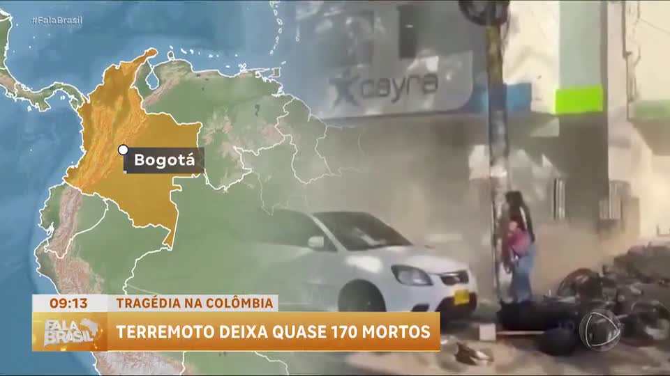 Terremoto de 7,4 graus atinge a Colômbia e deixa 169 mortos