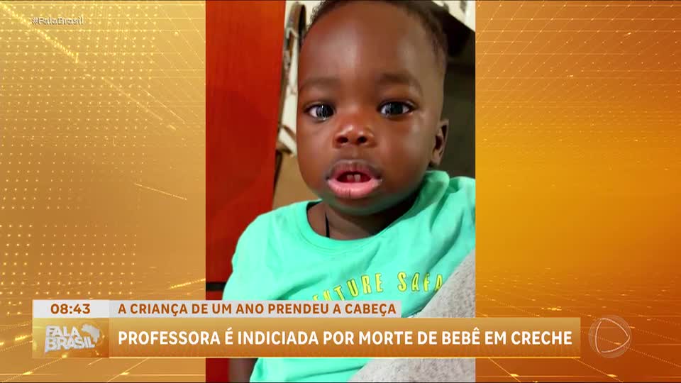 Bebê que morreu em creche ficou com a cabeça presa em grade por nove minutos; professora é indiciada